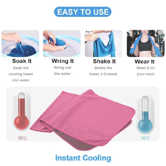 Cooling Snap Towel  Sports Fitness - Picture 3 of 5